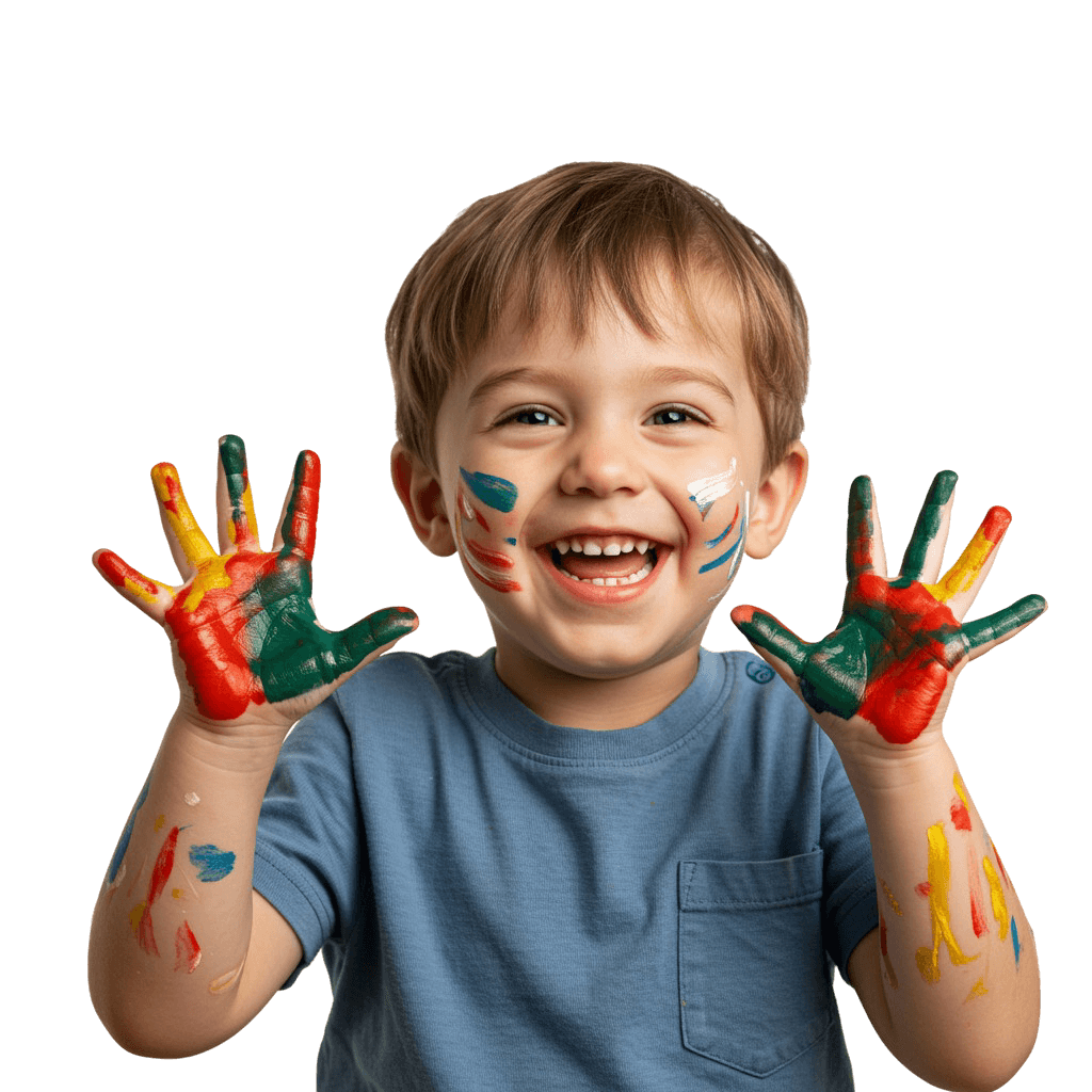 Nina sonriendo en la escuela infantil